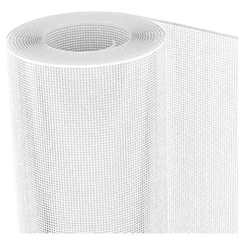 Filet de protection polyvalent en plastique TENAX Quadra 05 Blanc 1x50 m pour balcon et terrasse