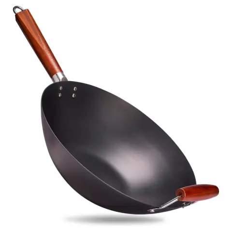 Wok with grip Carbon steel Ø35 cm 35 cm