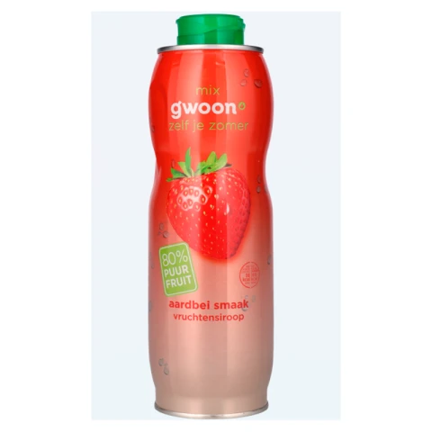Siroop Aardbei 80% Fruit 750ml