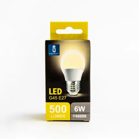Aigostar LED A5 G45 BIG ANGLE E27 6W 4000K/COLOR BOX