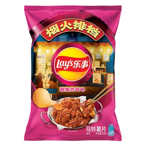 LAY Potato Chip- Sweet and Spicy Chicken