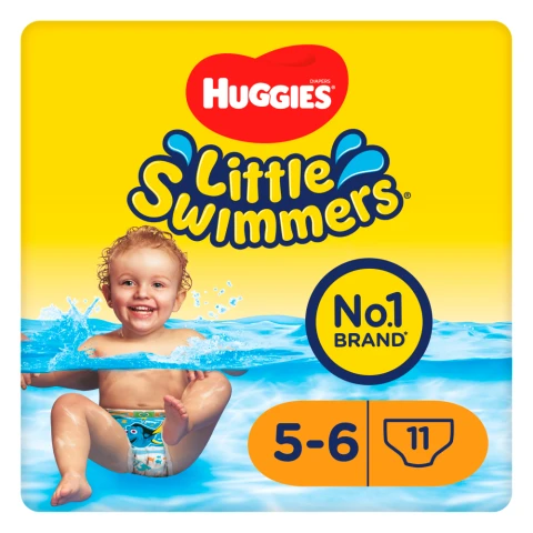 Huggies Diapers Little Swimmers Swim Pants Size 5-6 (12-18kg) 11 Pack
