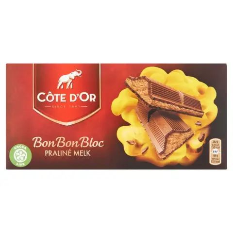 Cote D'or Bonbonbloc Schokoladenriegel Milchpraline 200g