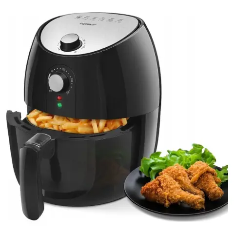 Aigostar Air Fryer 1500W 3.5L 360° Air Circulation Heating Mechanical 80℃-200℃ 0-30 min Timing 80℃-200℃ 0-30 min Timing