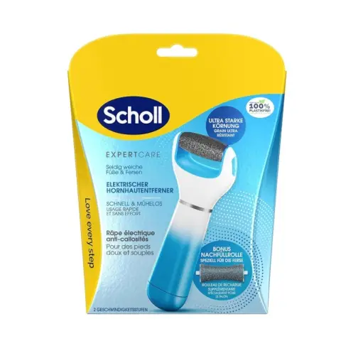 Scholl ExpertCare Elektrischer Hornhautentferner blau