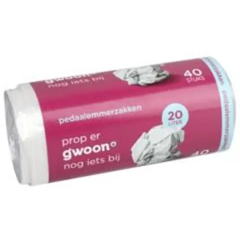 Gwoon Pedal Bin Liner 20 Litres Wrap 50pcs 20 L