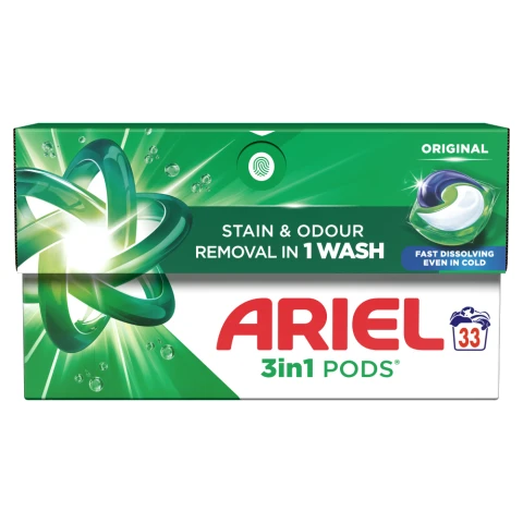 Ariel 3in1 PODS, Washing Liquid Capsules 33 Washes