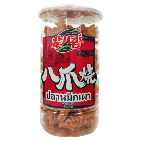 BEIERXIANG OCTOPUS SHAPED CRACKERS KOREAN KIMCHI FLAVOUR 200G  辈儿香八爪烧韩式泡菜味 200G