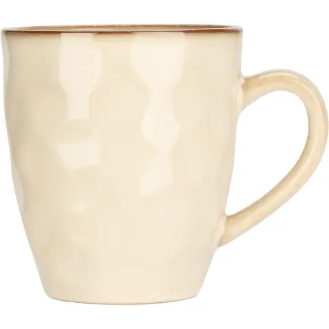Mug en grès gaufré