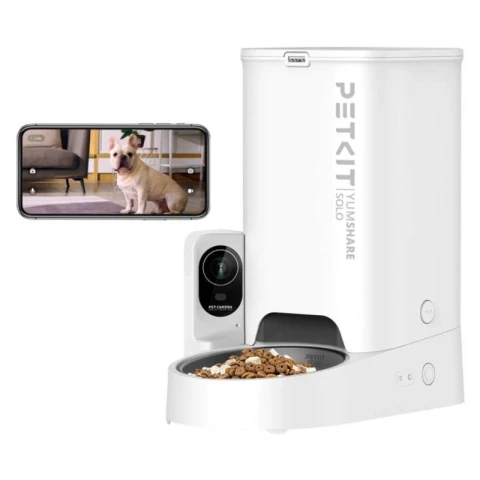 PETKIT Automatische Kattenvoerautomaat met Camera, 1080P HD, AI-functie YumShare Solo