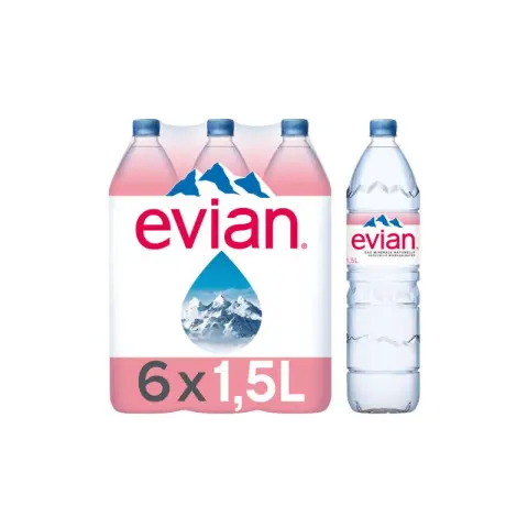 Evian Stilles Mineralwasser 6x1,5L