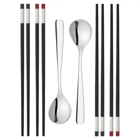 Zwilling Essstäbchen-Set (4 Paar mit 2 Löffeln)
