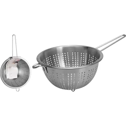 Excellent Houseware Colander Stainless Steel Colander Fruit Washing Sieve Bowl 21 cm