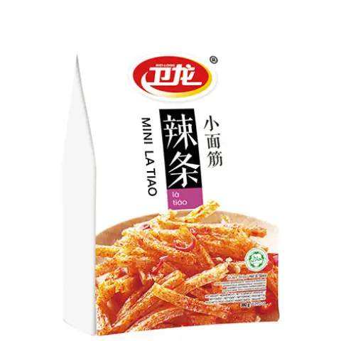 WL Latiao Mini Gluten Strips-Hot Flavour 衛龍辣條小麵筋-香辣360g