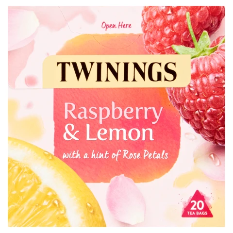 Twinings Raspberry & Lemon 20 Tea Bags 40g