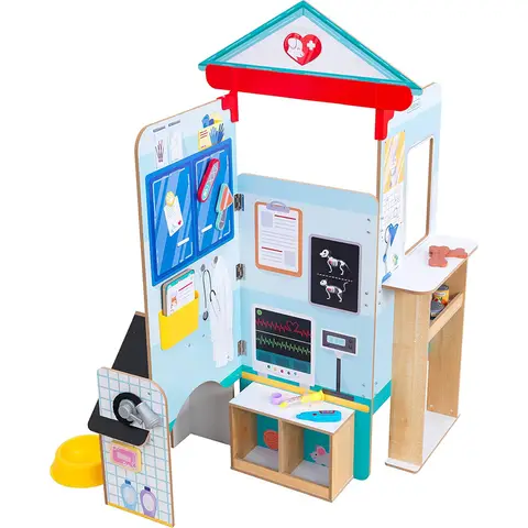 KidKraft Let's Pretend Clinique vétérinaire Pop-Up