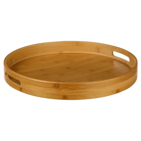 Plateau rond en bambou 40 cm
