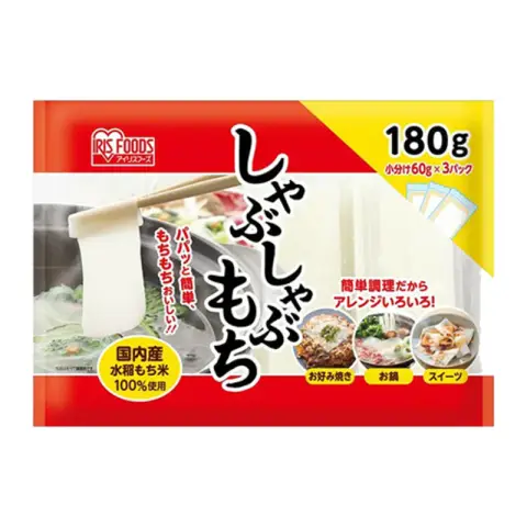IRIS Japanische Mochi-Scheiben für Shabu Shabu 3p 180g