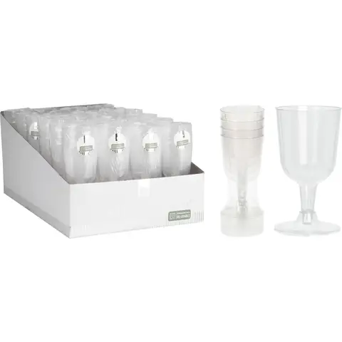 Wine Glass 160ml Pp 4pcs Transparent
