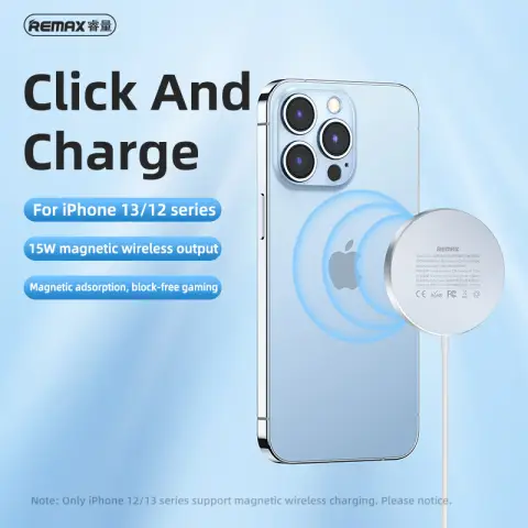 Remax 15W Magnetic Wireless Charger - White