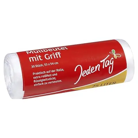 Jeden Tag Müllbeutel mit Griff 25ltr.