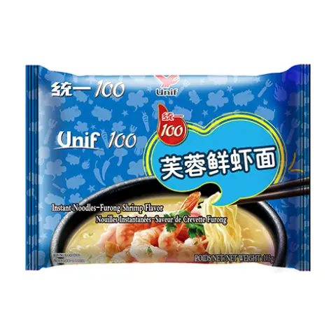 Unif Noodles (Bag) - Furong Shrimp 統一芙蓉鮮蝦麵(袋)103g