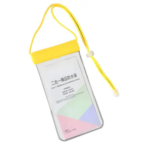 2-in-1 Waterproof Phone Pouch - Yellow