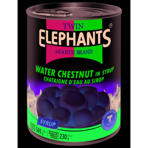 Twin Elephants Châtaignes d'eau sucrées Twin Elephants 565g