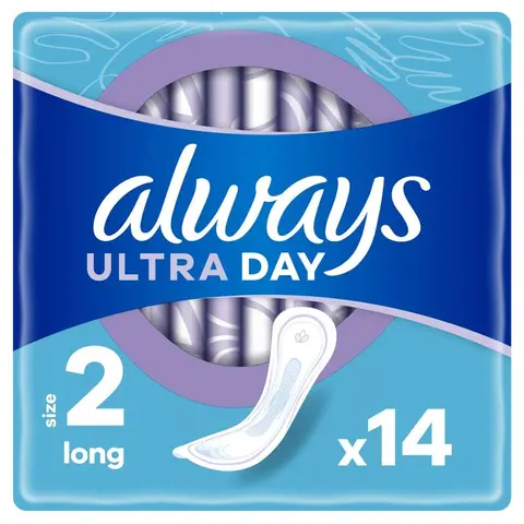 ALWAYS Ultra - Serviettes Hygiéniques Long - Lot de 14 serviettes