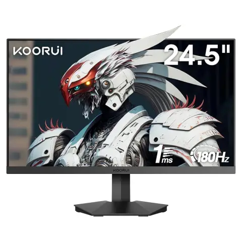 KOORUI 24,5" Gaming-Monitor, 180Hz, FHD, 1ms, VA, Adaptive Sync, HDMI 2.0, DP 1.4, Eye-Care, VESA 75x75