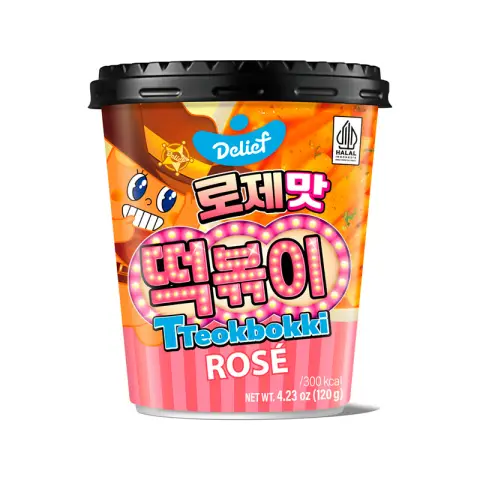 Delief Tteokbokki Cup Rose HALAL 120g