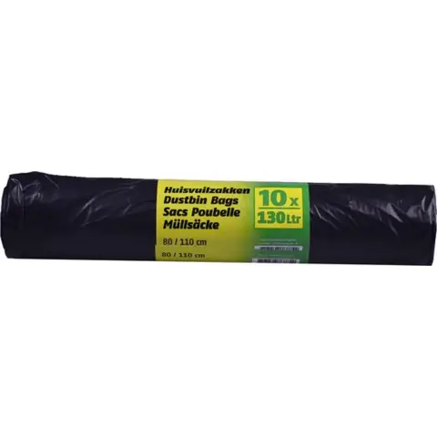 Garbage bags 130 L roll 10 pcs