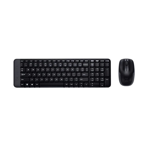 LOGITECH Combo MK220 Wireless Keyboard & Mouse Set (US International) - Black (HK Version)