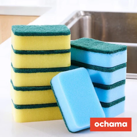 ochama Sponge Scrubbers, 10 pieces