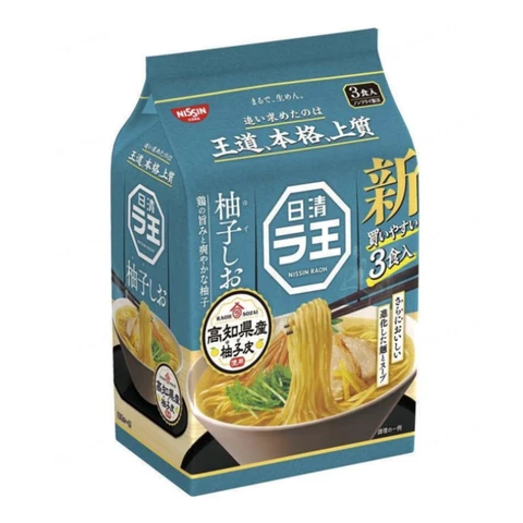Nissin RAOH Yuzu Zout 3 porties verpakking 279g