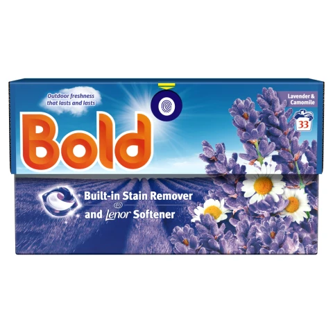 Bold PODS Washing Liquid Capsules 33 Washes , Lavender & Camomile