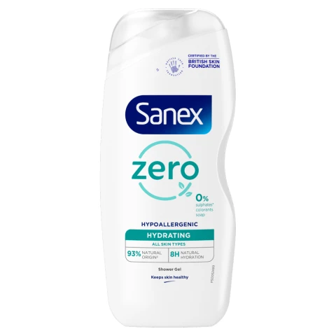 Sanex Zero% Hypoallergenic Hydrating Shower Gel 225ml