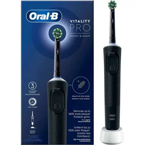 ORAL-B toothbrush VITALITY PRO PROTECT X CLEAN BLACK Vitality Pro Black