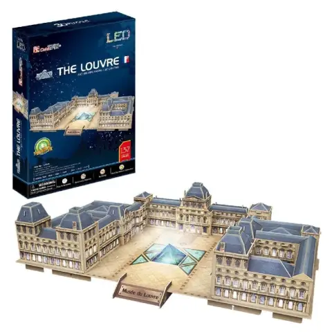 CUBIC FUN 3d Puzzel The Louvre LED