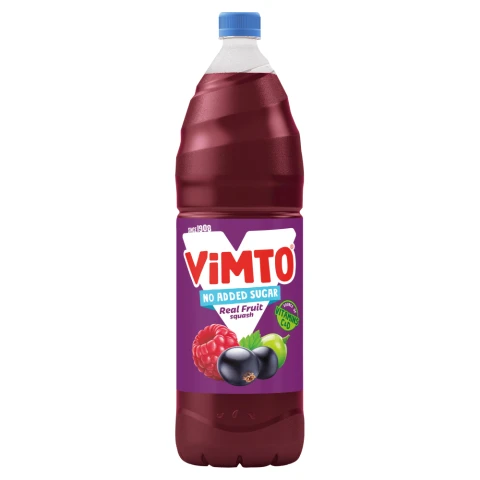 Vimto No Added Sugar Flavoured Real Fruit Squash 2 Litre