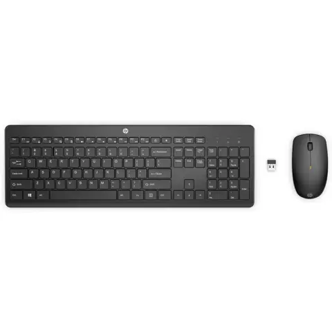 HP 235 Wireless Keyboard and Mouse Kit Office Suitable Portable Design Ergonomic