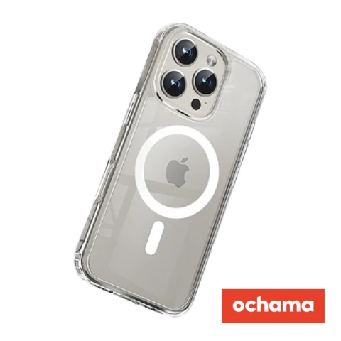J.Zao iPhone16ProMax Magnétique - Coque de téléphone avec Adsorption MagSafe, Protection Complète de l'Écran et de l'Appareil Photo iPhone16 Pro Max, Ultra-fine, Résistante au Jaunissement, Transparente