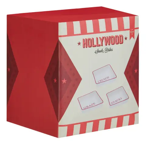 Set Of Three Hollywood Snack Dishes