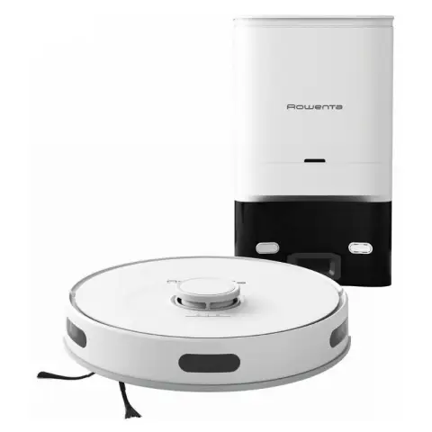 Rowenta RR8587 X-Plorer 4-in-1 Robot Mop & Vacuum, Laser Nav, 120min Runtime, White RR8587