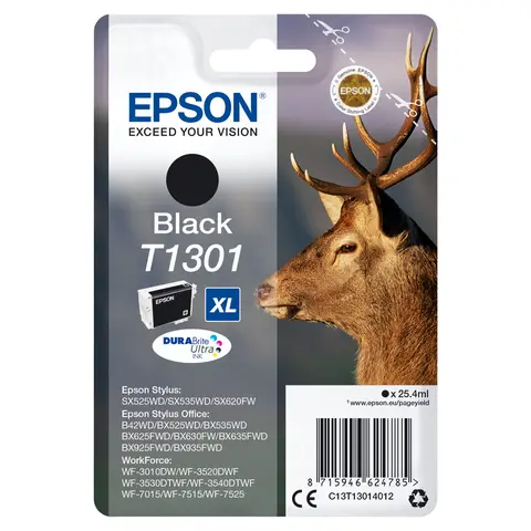 Epson Stag inktpatroon Black T1301 DURABrite Ultra Ink