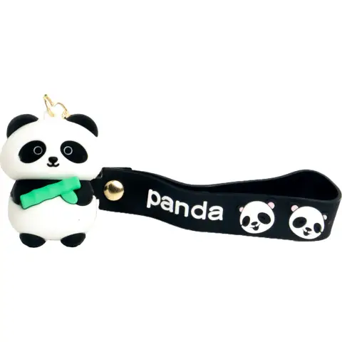 Panda sleutelhanger 4,5/5 cm- willekeurige kleur Panda-sleutelhanger