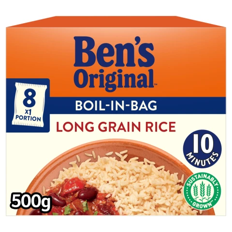 Ben's Original Boil-In-Bag Long Grain Rice 500g