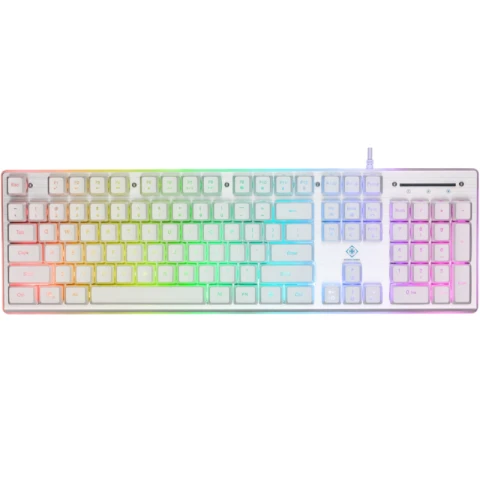 Deltaco Gaming White Line WK75 Toetsenbord - Wit Membraan - Wit