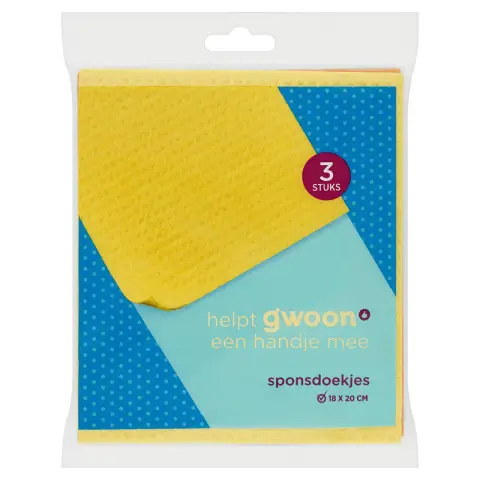 G'woon Lot de 3 chiffons éponge G'woon