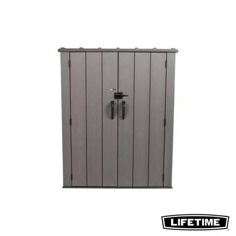 Lifetime Vertical Storage Shed Rough Cut 51.25 ft3 / 1.44 m3 (1510L) USA